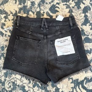 Good American good curve denim shorts